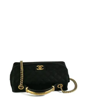 CHANEL ビンテージ 2013 クラシックフラップ ツーウェイバッグ - ブラック - サムネイル4