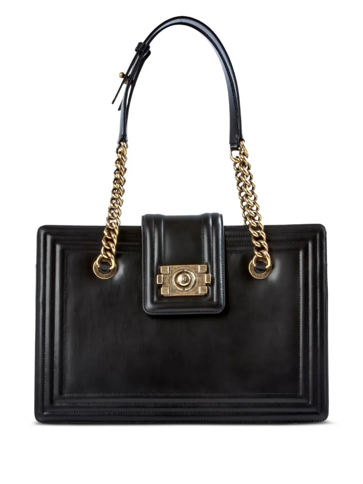 CHANEL ビンテージ 2011年 ミディアム ボーイ ショルダーバッグ - ブラック - 画像1