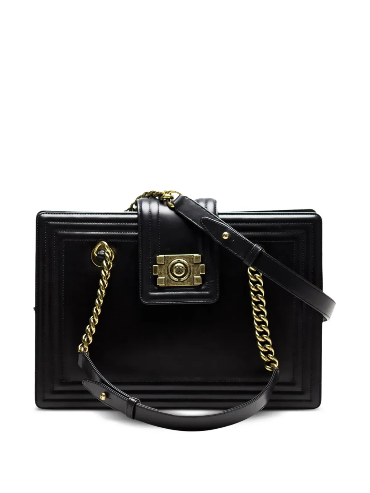 CHANEL ビンテージ 2011年 ミディアム ボーイ ショルダーバッグ - ブラック - 画像3