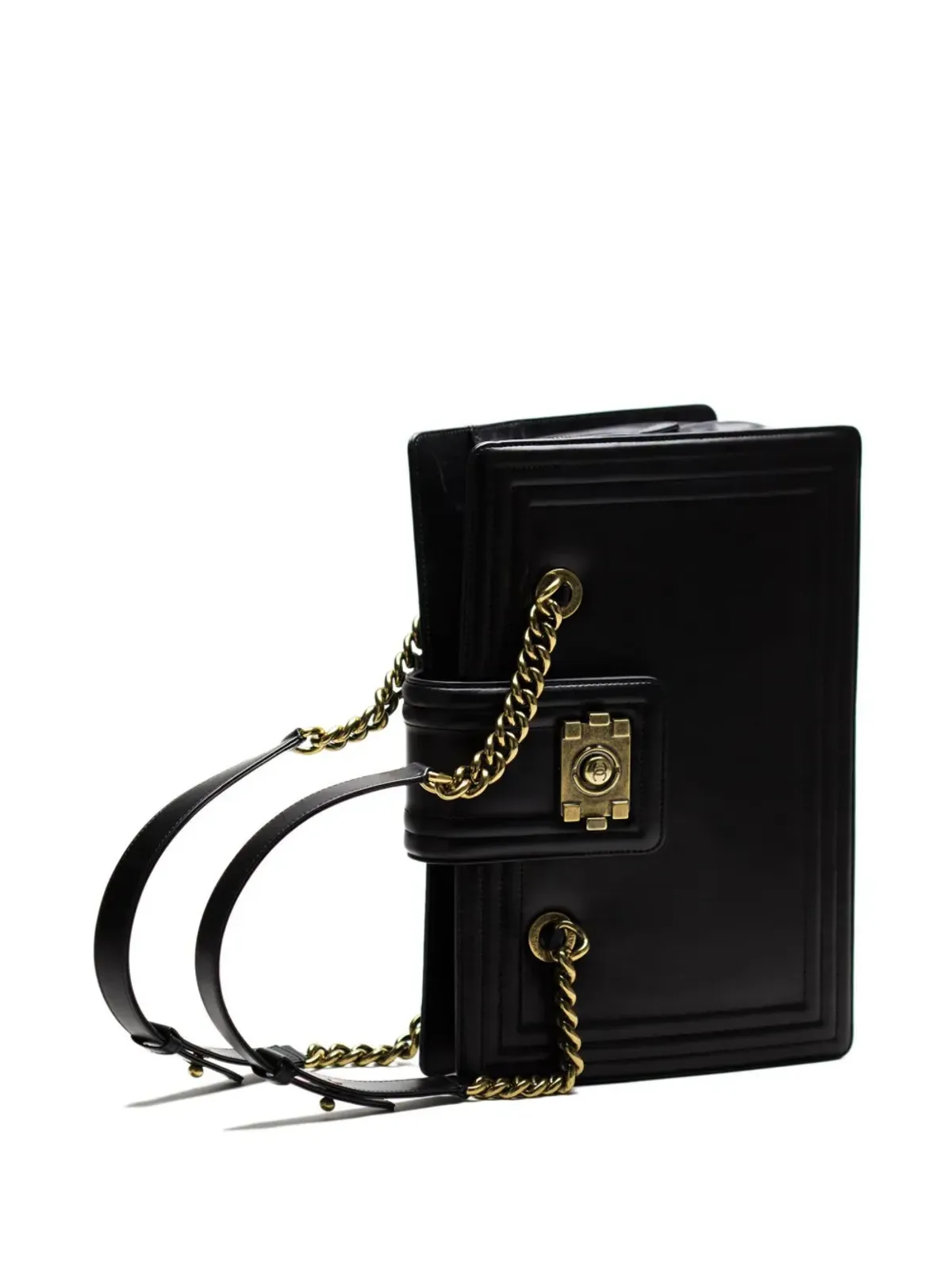 CHANEL ビンテージ 2011年 ミディアム ボーイ ショルダーバッグ - ブラック - 画像4