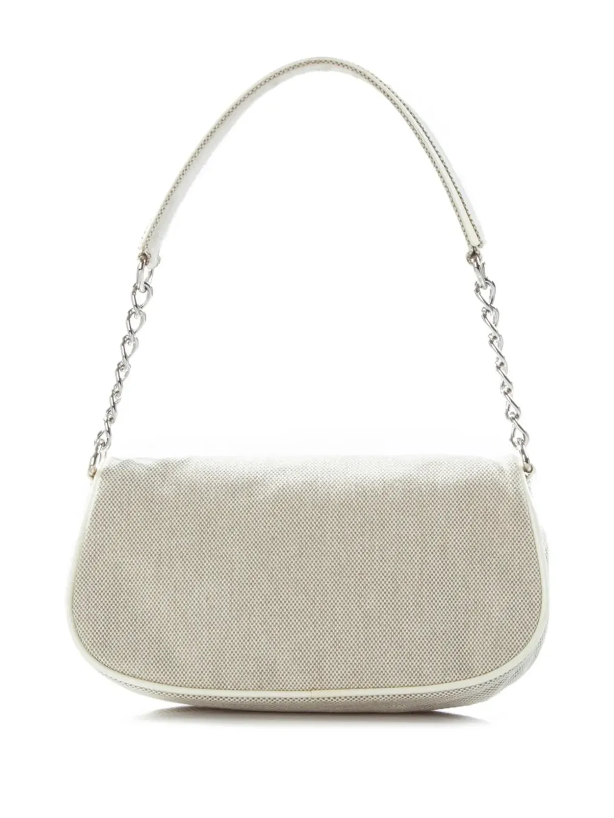 CHANEL ビンテージ 2005年 小さめ カメリア フラップ ショルダーバッグ - ベージュ系 - 画像2