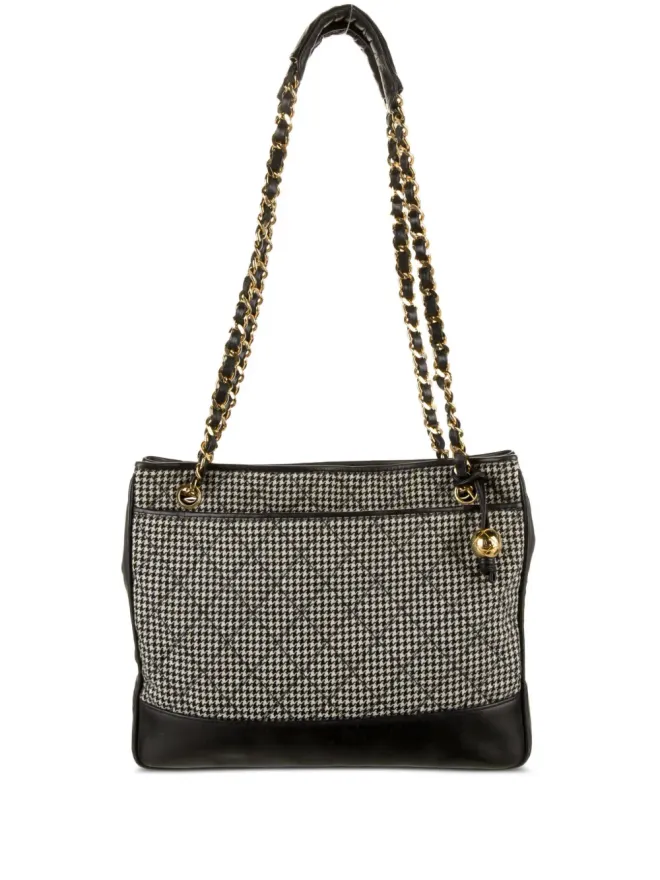 CHANEL Pre-Owned CHANEL ビンテージ 1992年のタイムレス ダイヤモンドキルト トートバッグ - ホワイトの商品画像