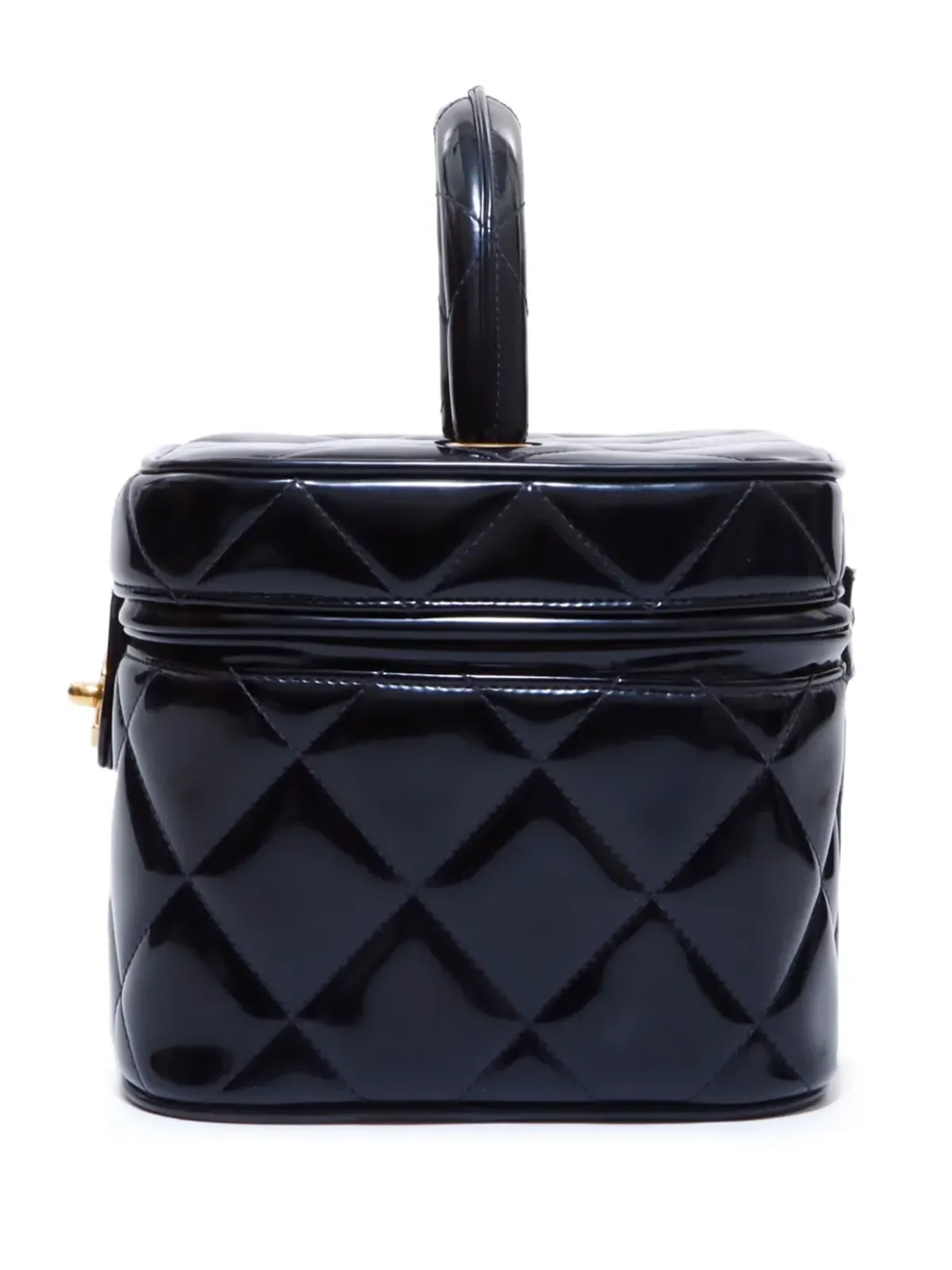CHANEL ビンテージ 1990年代 キルト バニティケース - ブラック - 画像4
