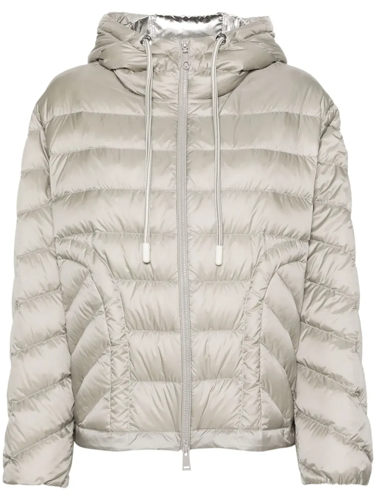 Moncler デルフォ キルテッド フード付きジャケット - グレー - 画像1