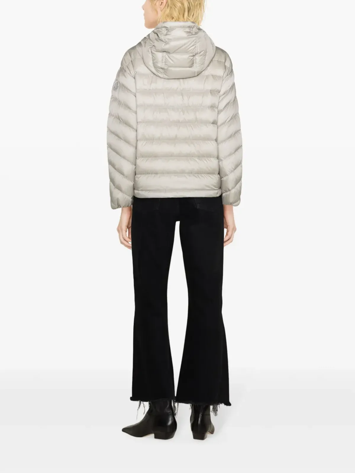 Moncler デルフォ キルテッド フード付きジャケット - グレー - 画像4