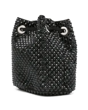 Prada ラインストーン付きサテンミニバッグ ブラック - サムネイル3