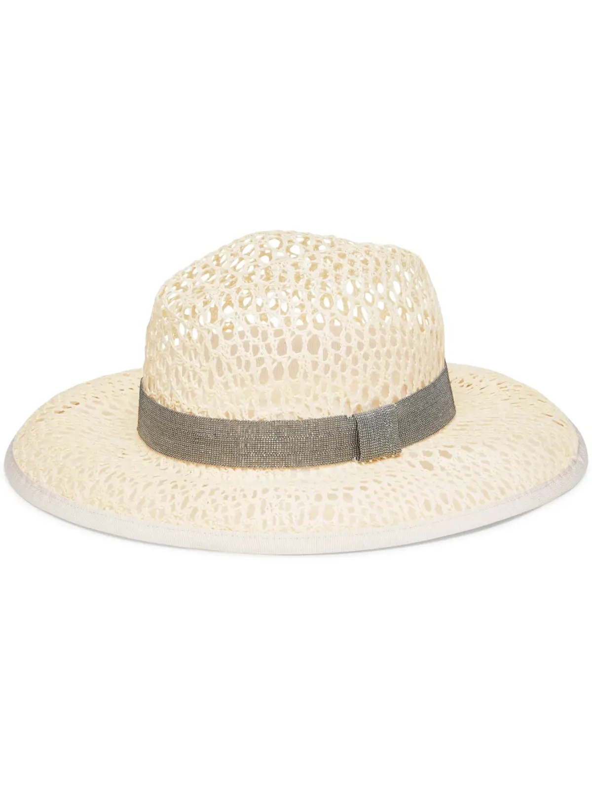 Brunello Cucinelli モニリ付きフェドラハット - 画像1
