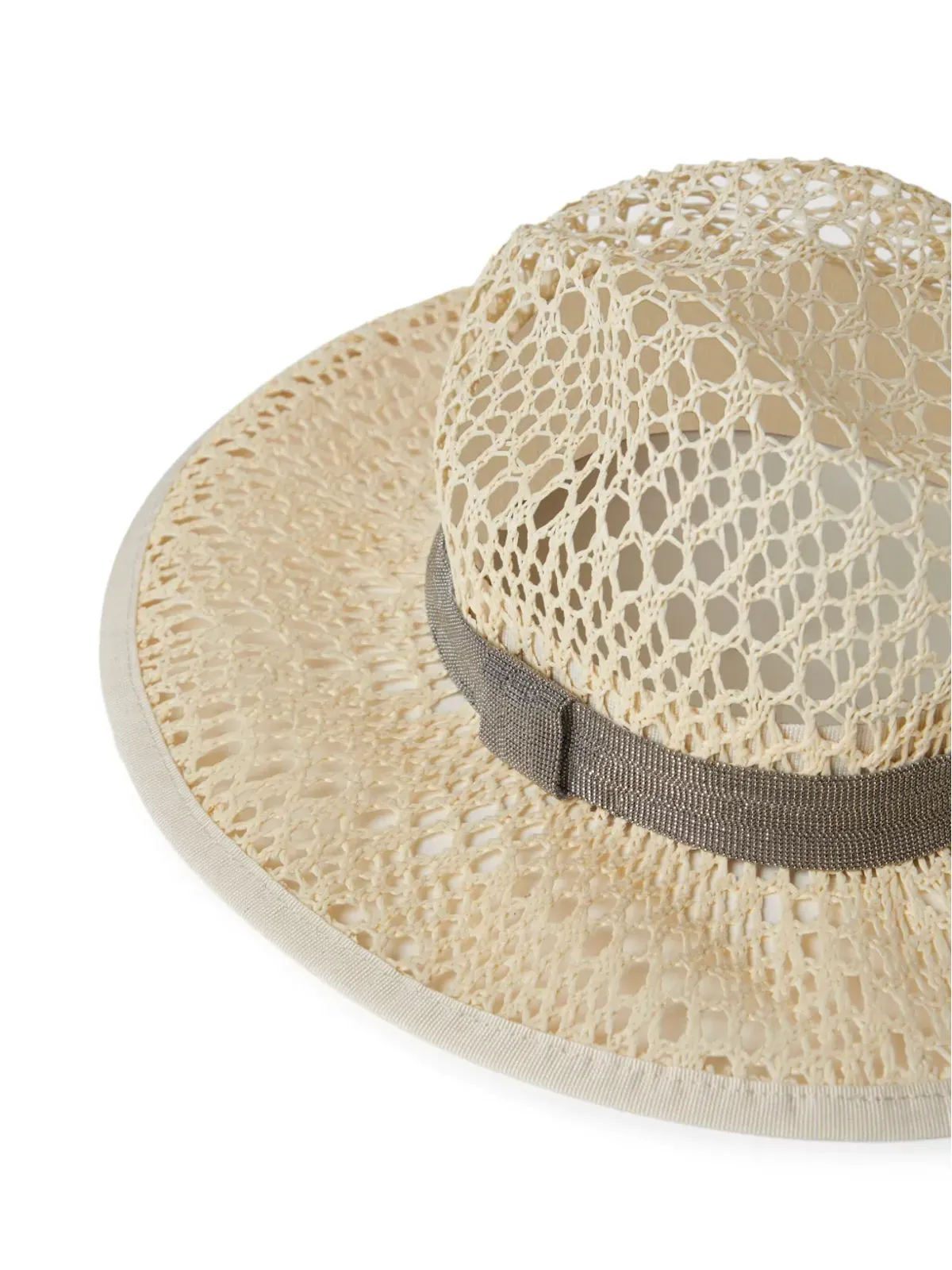 Brunello Cucinelli モニリ付きフェドラハット - 画像3