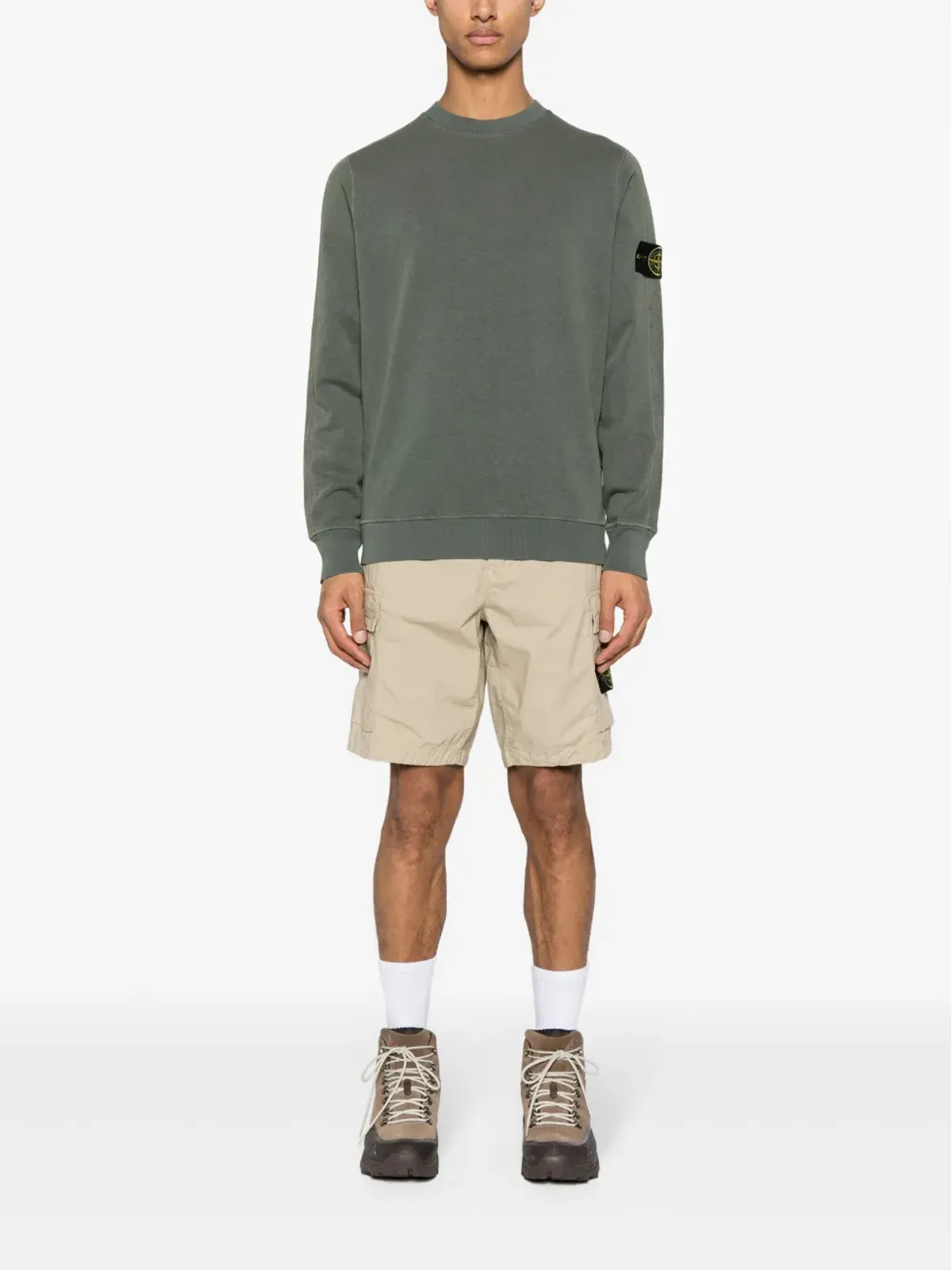 Stone Island コンパスバッジカーゴショーツ - 画像2