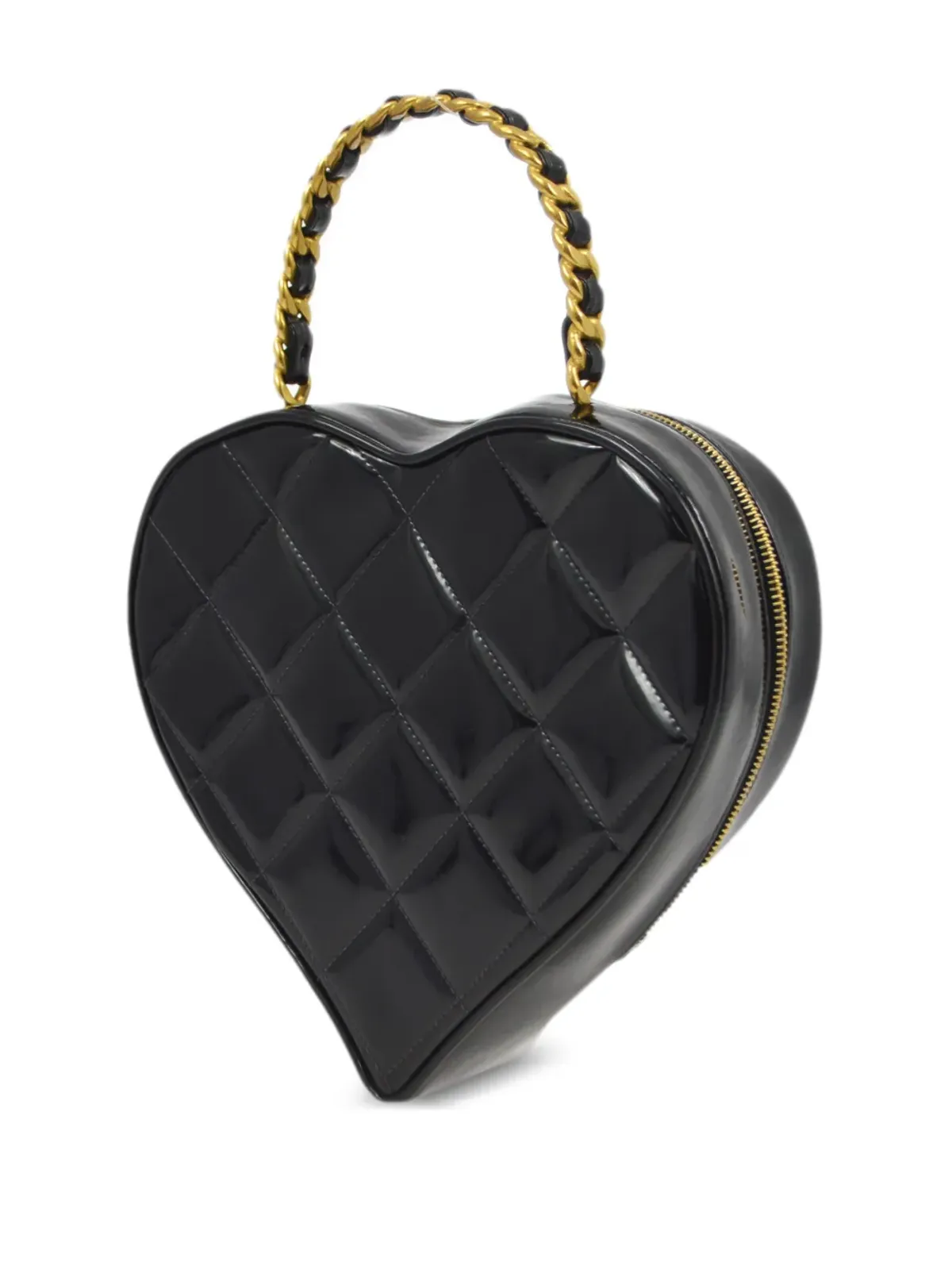 CHANEL ビンテージ 1995 CCハート トートバッグ - ブラック - 画像2
