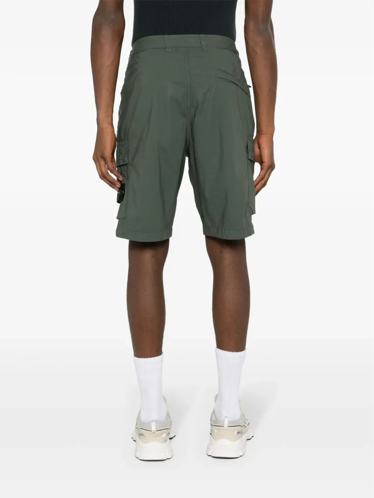 Stone Island タフタ カーゴショーツ - グリーン - 画像4