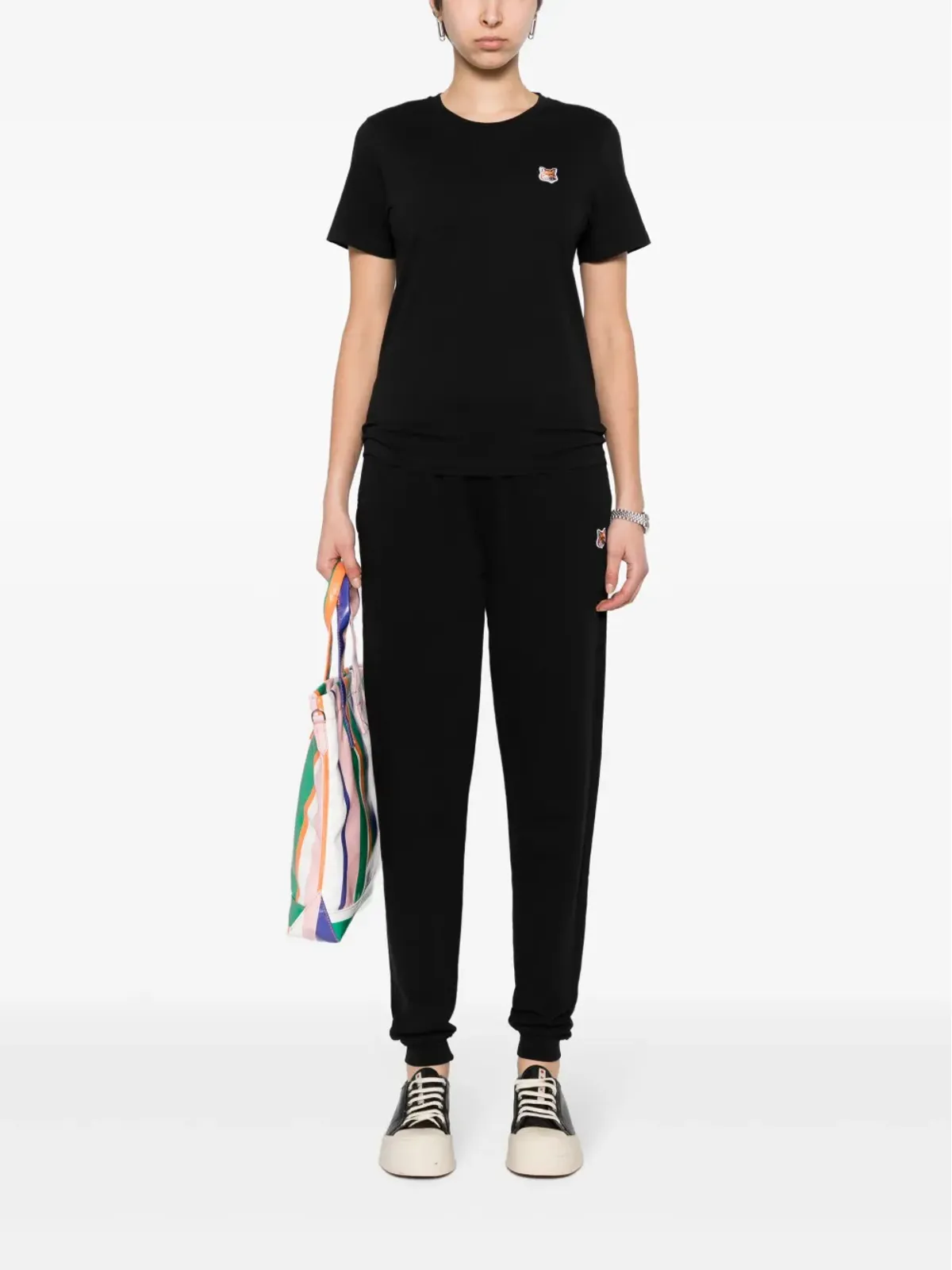 Maison Kitsuné フォックスモチーフアップリケ付き トラックパンツ - 画像2