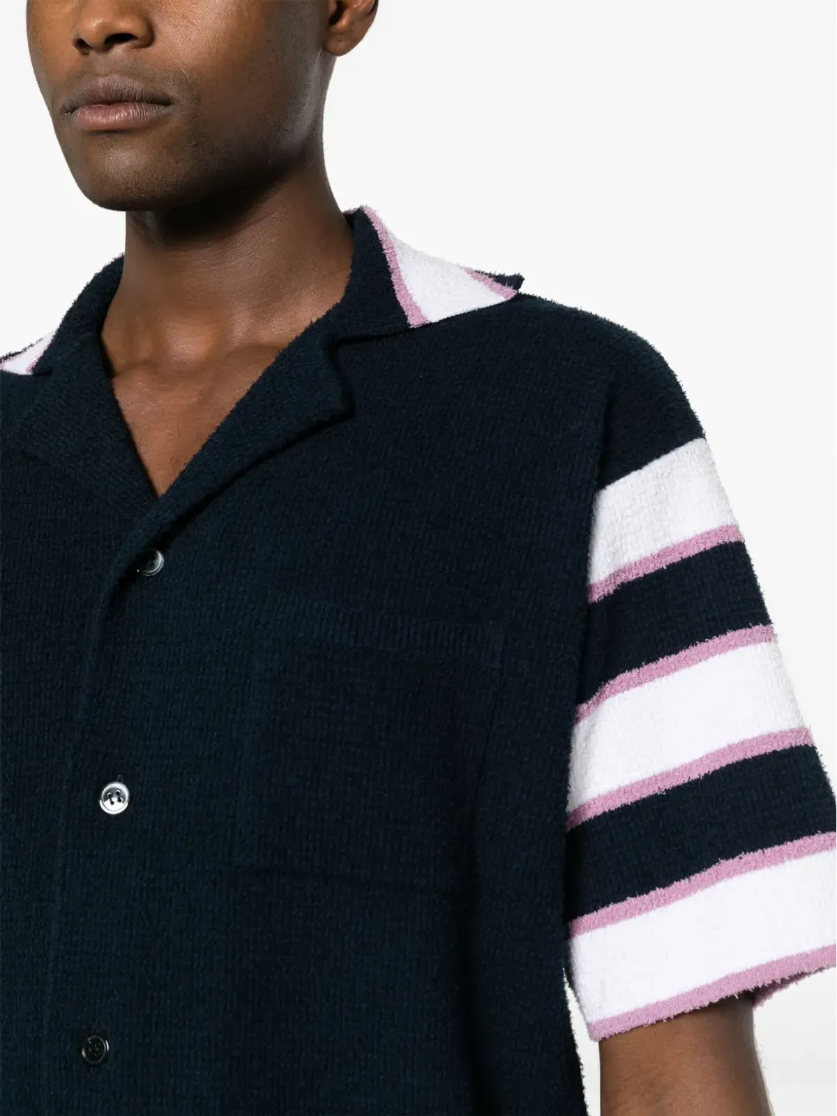 Marni ボウリングシャツ テリークロス ブルー - 画像5