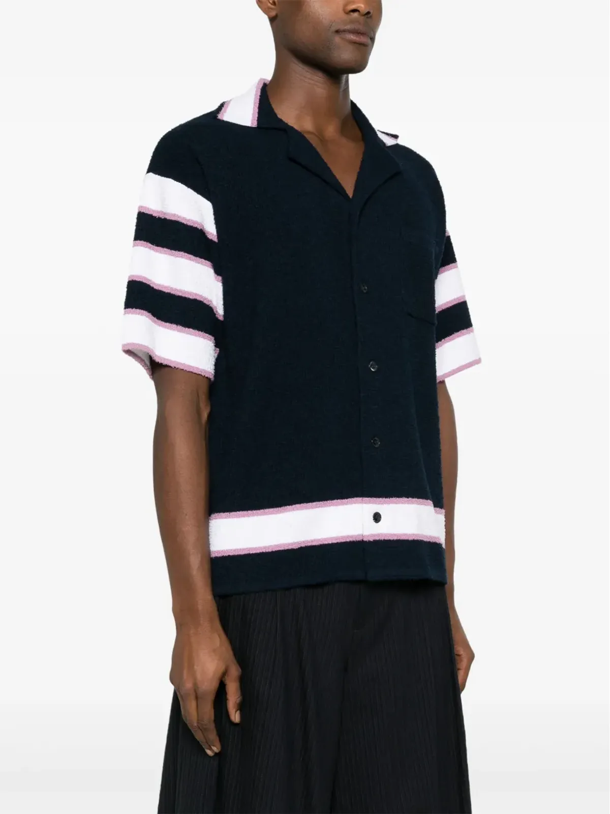 Marni ボウリングシャツ テリークロス ブルー - 画像3