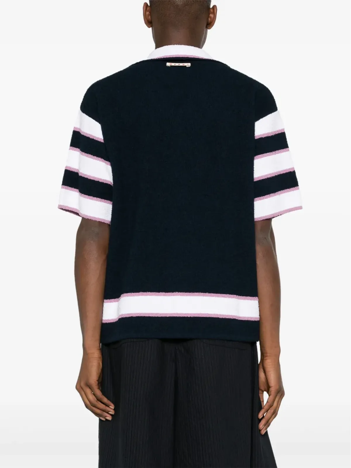Marni ボウリングシャツ テリークロス ブルー - 画像4