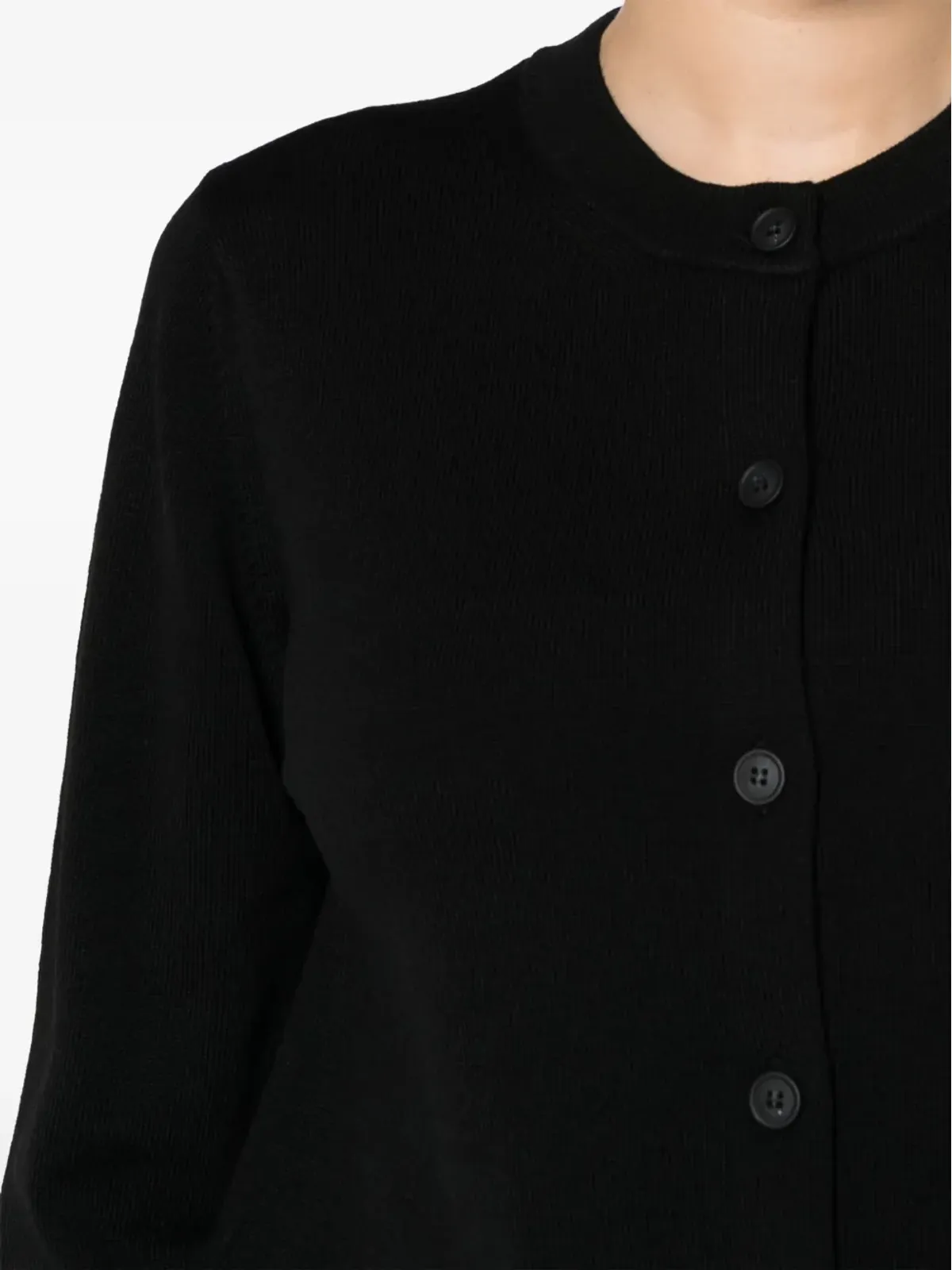 Maison Kitsuné ボールドフォックス ウール カーディガン ブラック - 画像5