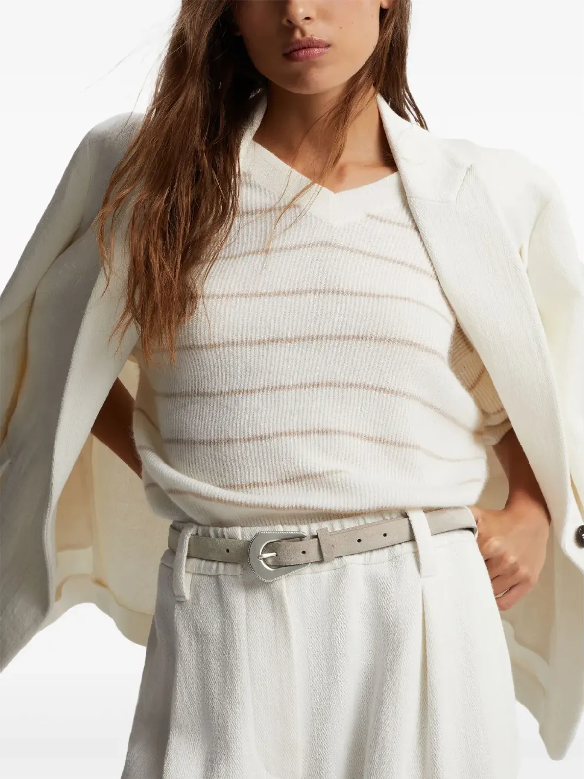 Brunello Cucinelli モニリ チェーンディテール ベルト - 画像4
