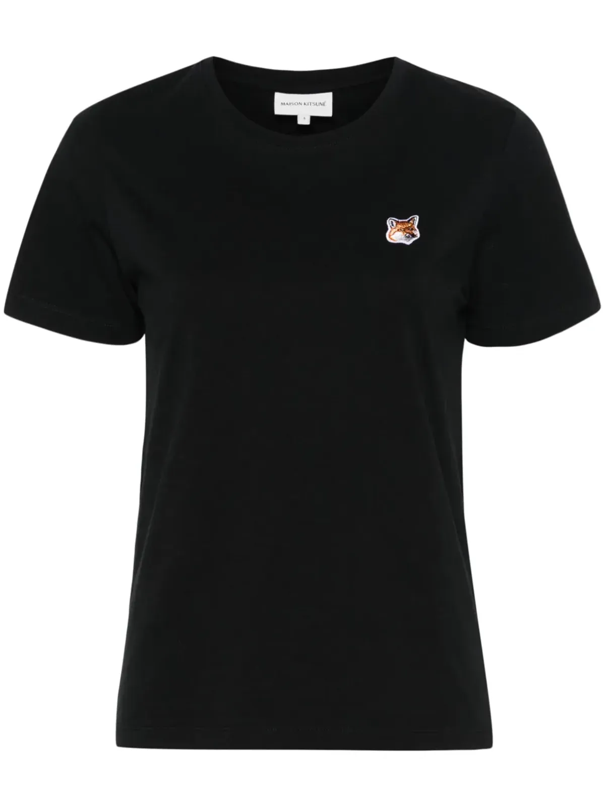 Maison Kitsuné Fox-appliqué Tシャツ - ブラック - 画像1
