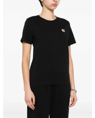 Maison Kitsuné Fox-appliqué Tシャツ - ブラック - サムネイル3