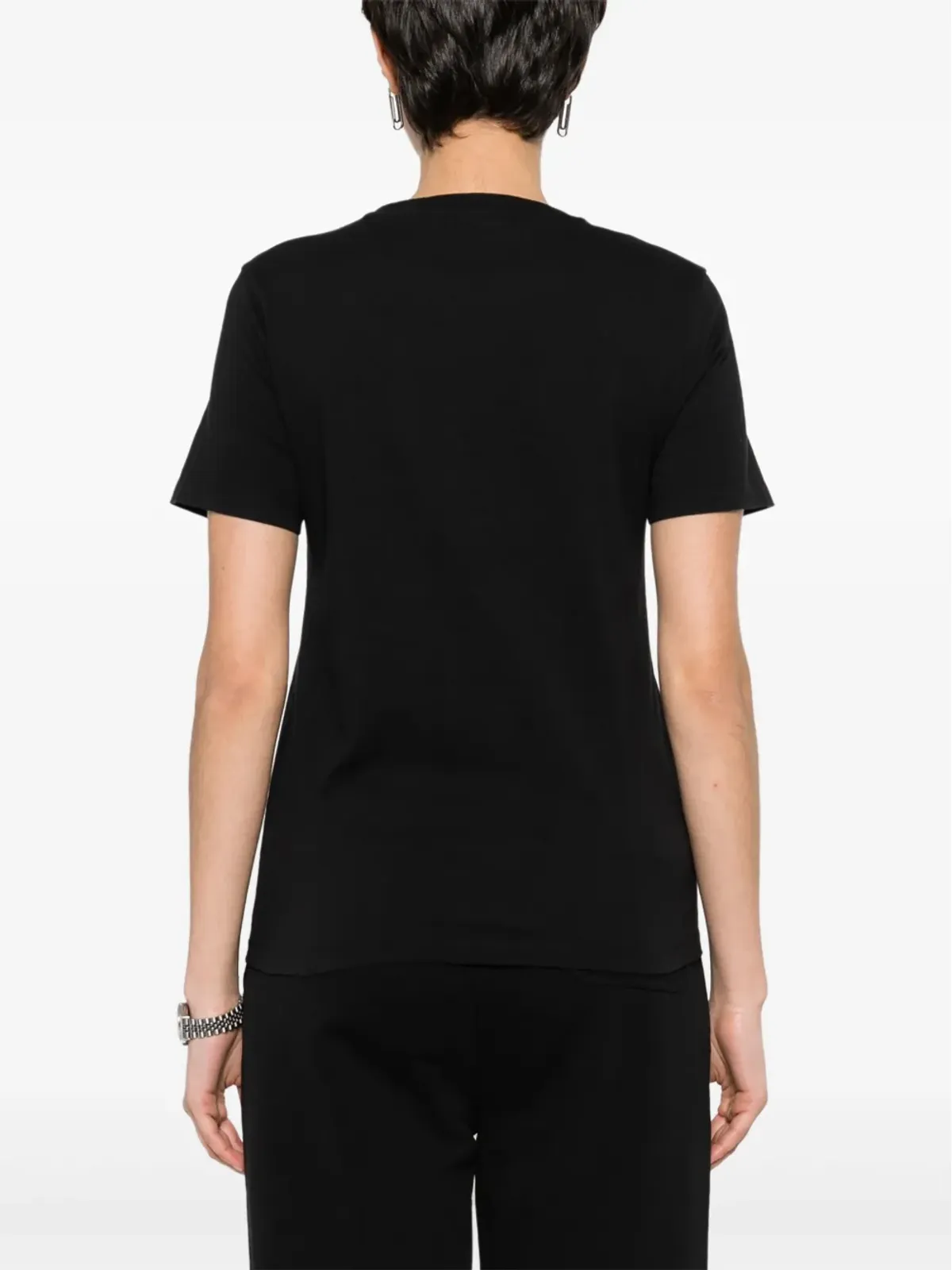 Maison Kitsuné Fox-appliqué Tシャツ - ブラック - 画像4