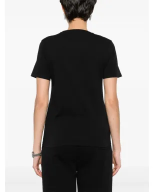 Maison Kitsuné Fox-appliqué Tシャツ - ブラック - サムネイル4
