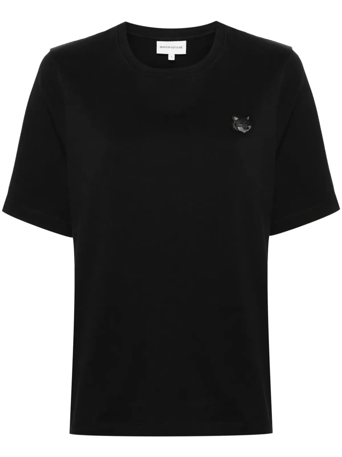 Maison Kitsuné Bold Fox コットンTシャツ - ブラック - 画像1