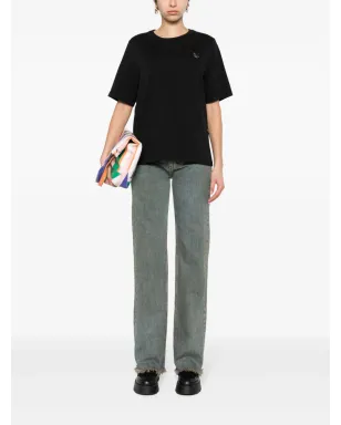 Maison Kitsuné Bold Fox コットンTシャツ - ブラック - サムネイル2