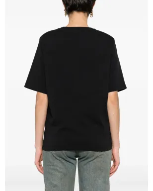 Maison Kitsuné Bold Fox コットンTシャツ - ブラック - サムネイル4