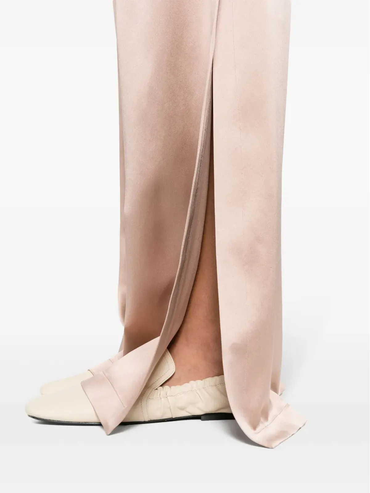 Max Mara フィエスタ ワイドレッグ シルクパンツ - ニュートラルカラー - 画像5