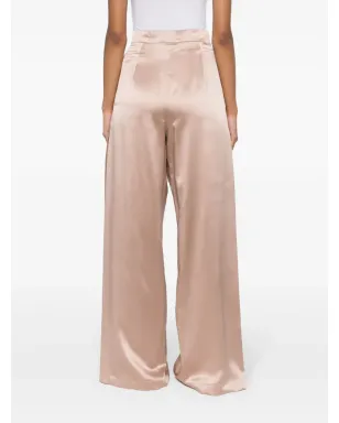 Max Mara フィエスタ ワイドレッグ シルクパンツ - ニュートラルカラー - サムネイル4