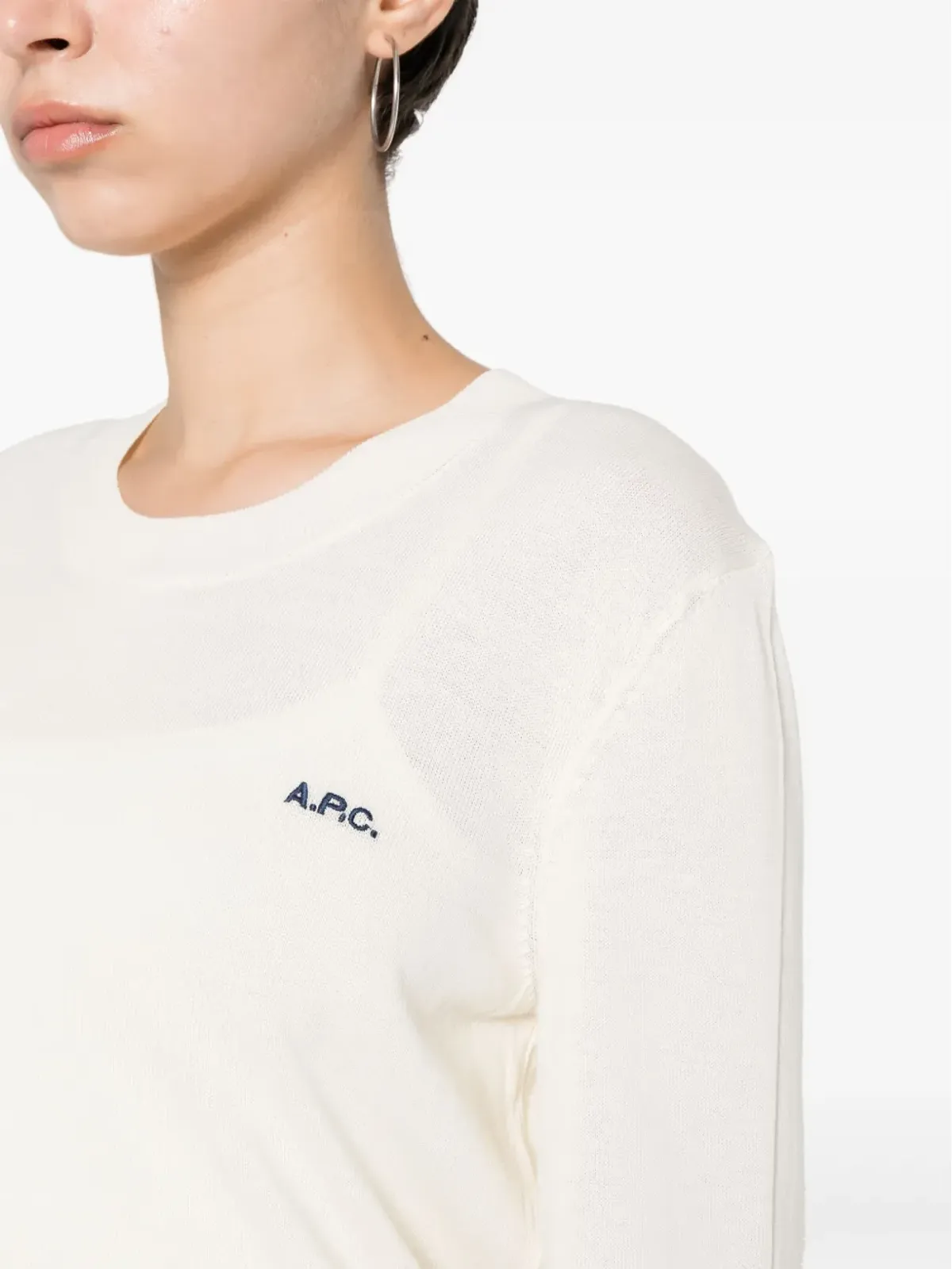 A.P.C. ロゴ刺繍 ジャンパー - ナチュラル - 画像5