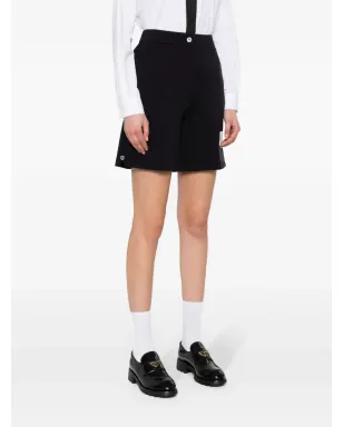 Thom Browne ネームタグ付きリブ編みショーツ - ブルー - サムネイル3