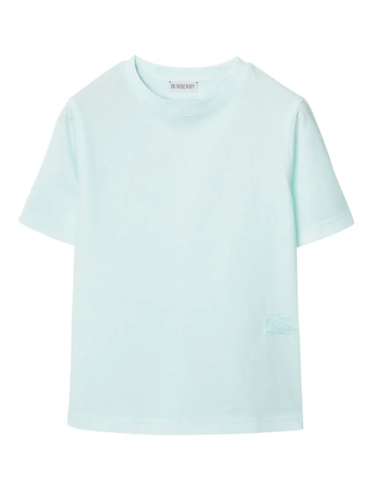 Burberry Kids ロゴ刺繍入りコットンTシャツ - ブルー - 画像1