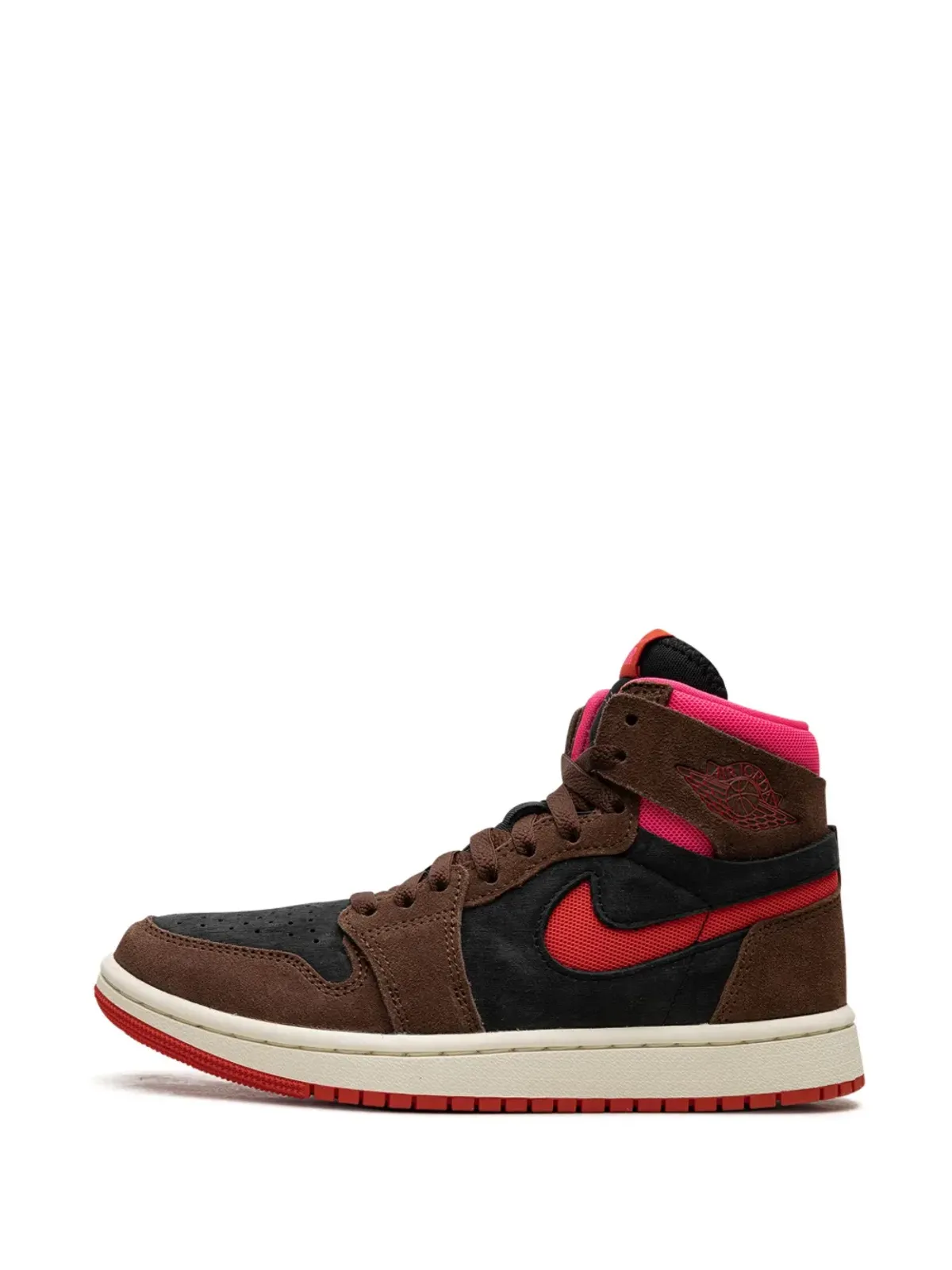 Jordan Air Jordan 1 Zoom Air CMFT カカオ Wow/ピキャンテ レッド/ブラック/ハイパーピンク スニーカー ブラウン - 画像5