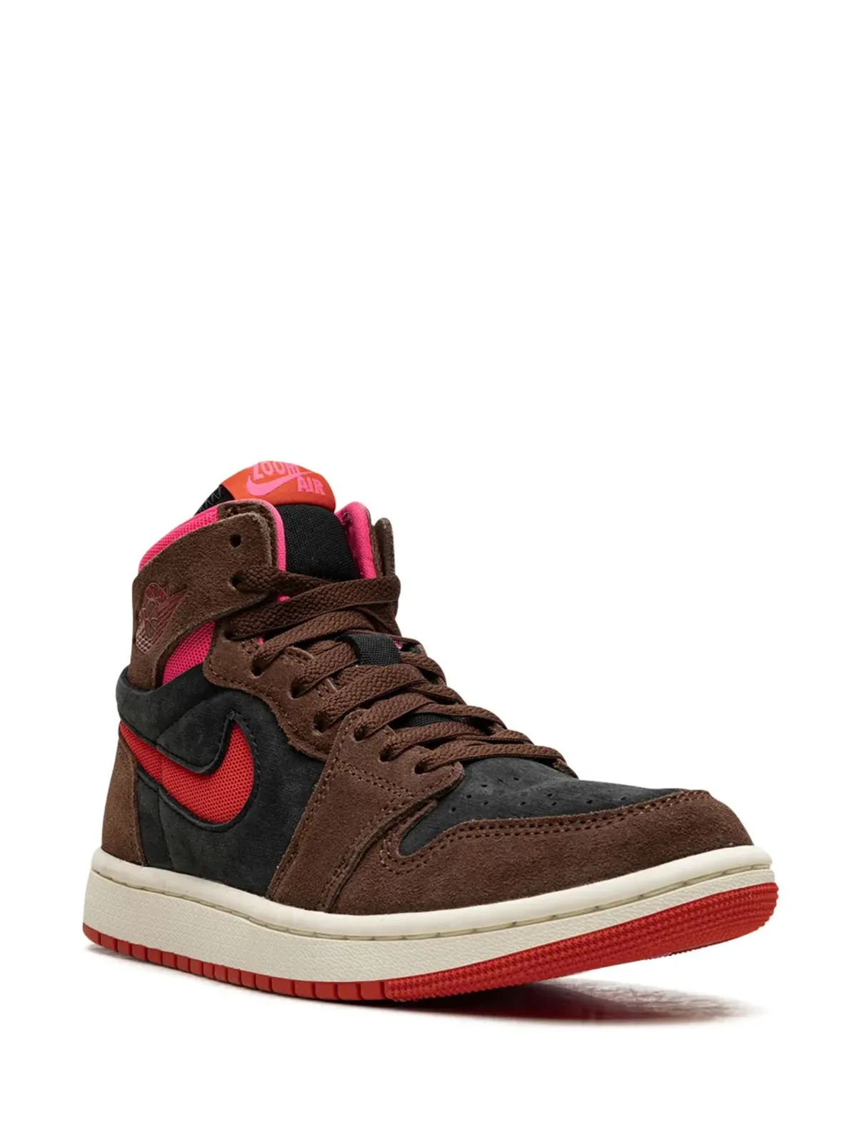 Jordan Air Jordan 1 Zoom Air CMFT カカオ Wow/ピキャンテ レッド/ブラック/ハイパーピンク スニーカー ブラウン - 画像2