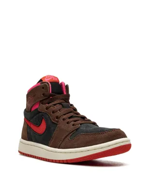 Jordan Air Jordan 1 Zoom Air CMFT カカオ Wow/ピキャンテ レッド/ブラック/ハイパーピンク スニーカー ブラウン - サムネイル2