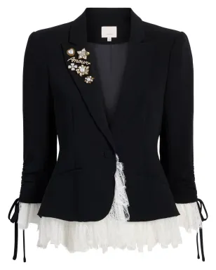 Cinq A Sept Le Petit Roxie blazer - Black - サムネイル1