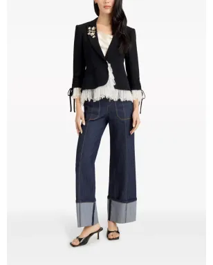 Cinq A Sept Le Petit Roxie blazer - Black - サムネイル2