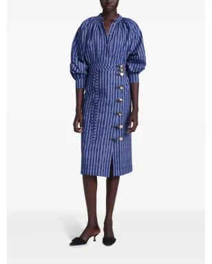 Altuzarra ヒロキ ストライプ ミディスカート - サムネイル2