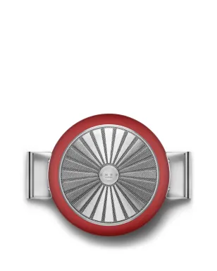 Smeg low stainless-steel saucepan (28cm) - Red - サムネイル3