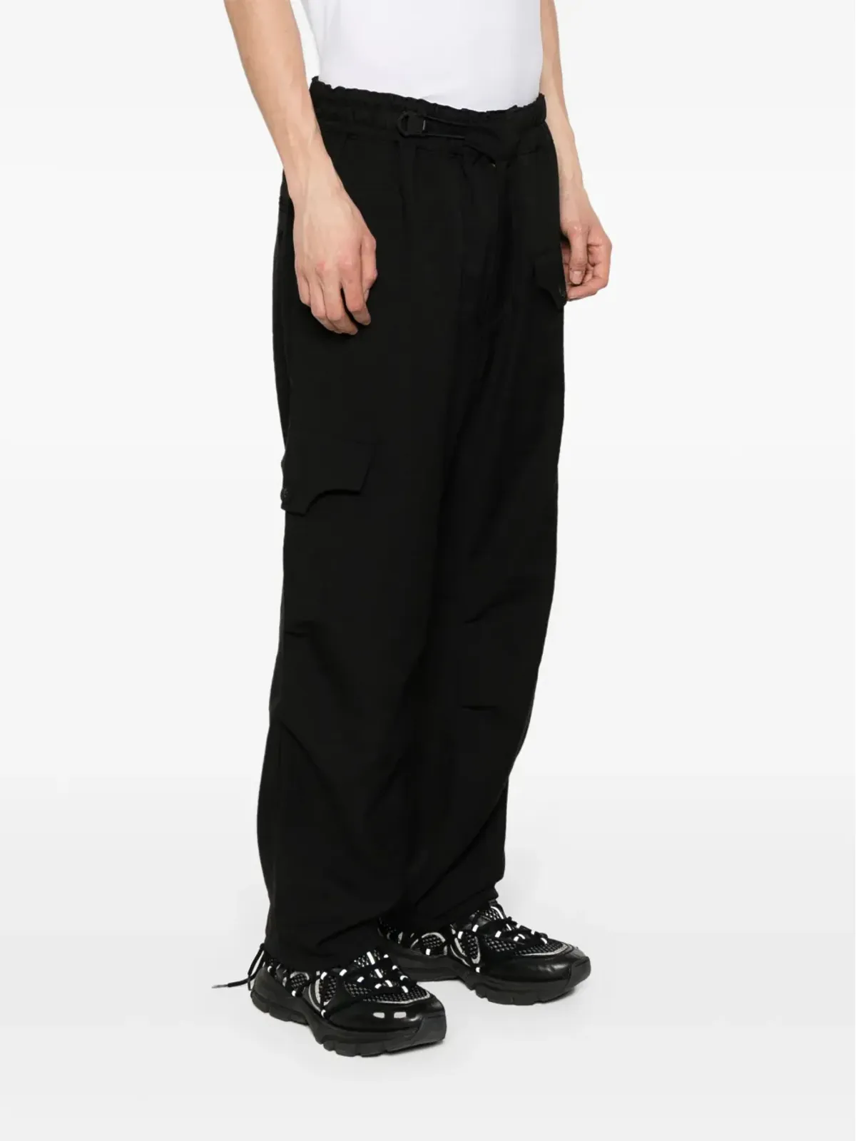 Y-3 スポーツ ユニフォーム トラウザーズ ブラック - 画像3