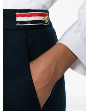 Thom Browne ハイウエスト ウール ミディスカート - ブルー - サムネイル5