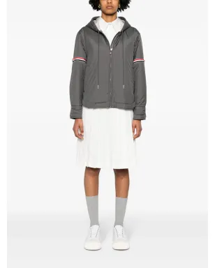 Thom Browne RWB ダウンフードジャケット - グレー - サムネイル2