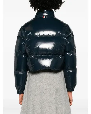 Thom Browne ヘリンボーン柄リバーシブルダウンジャケット - サムネイル4