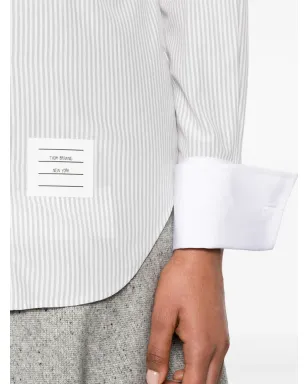 Thom Browne ストライプ柄 丸襟シャツ - サムネイル5