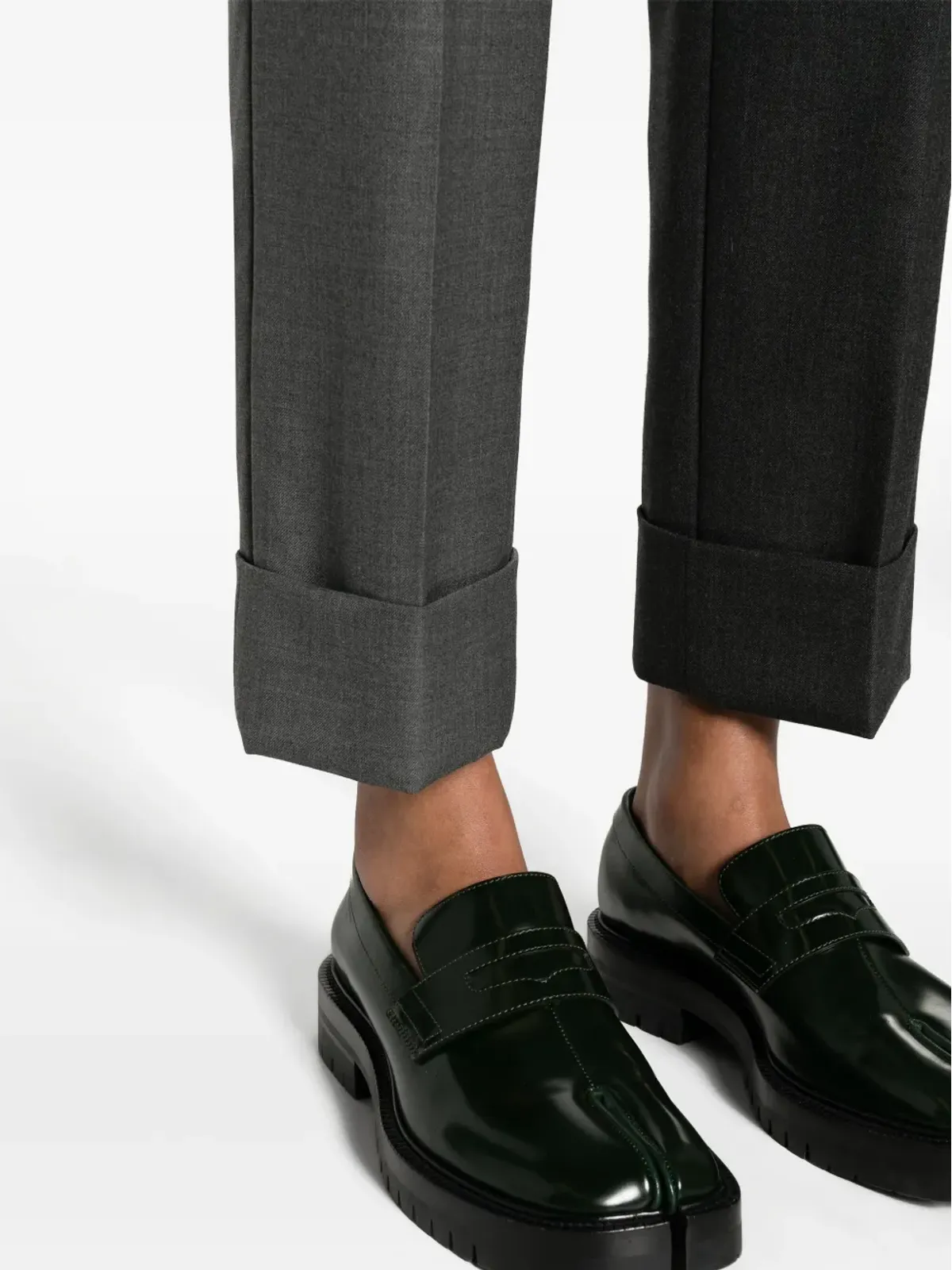 Thom Browne テーパードウールパンツ - 画像5