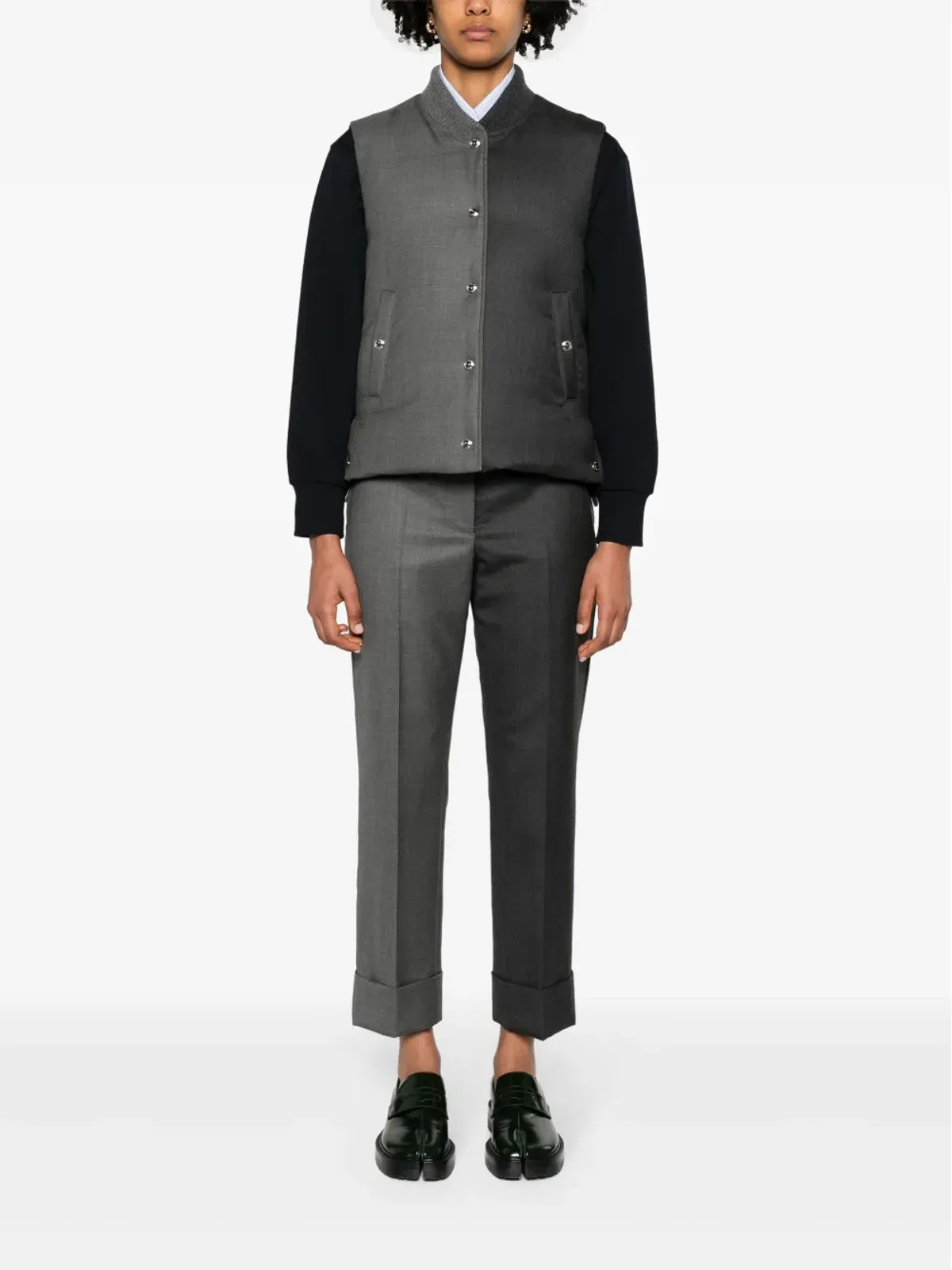 Thom Browne テーパードウールパンツ - 画像2