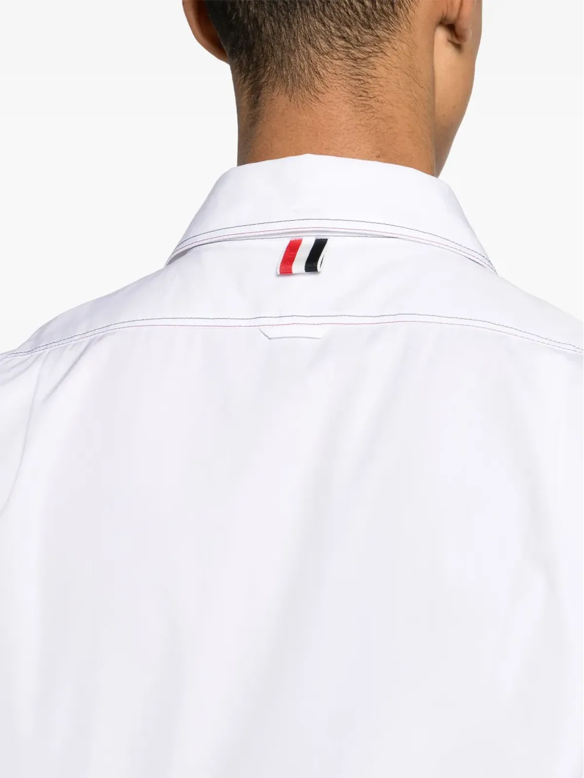 Thom Browne デコラティブステッチ コットンシャツ - ホワイト - 画像5