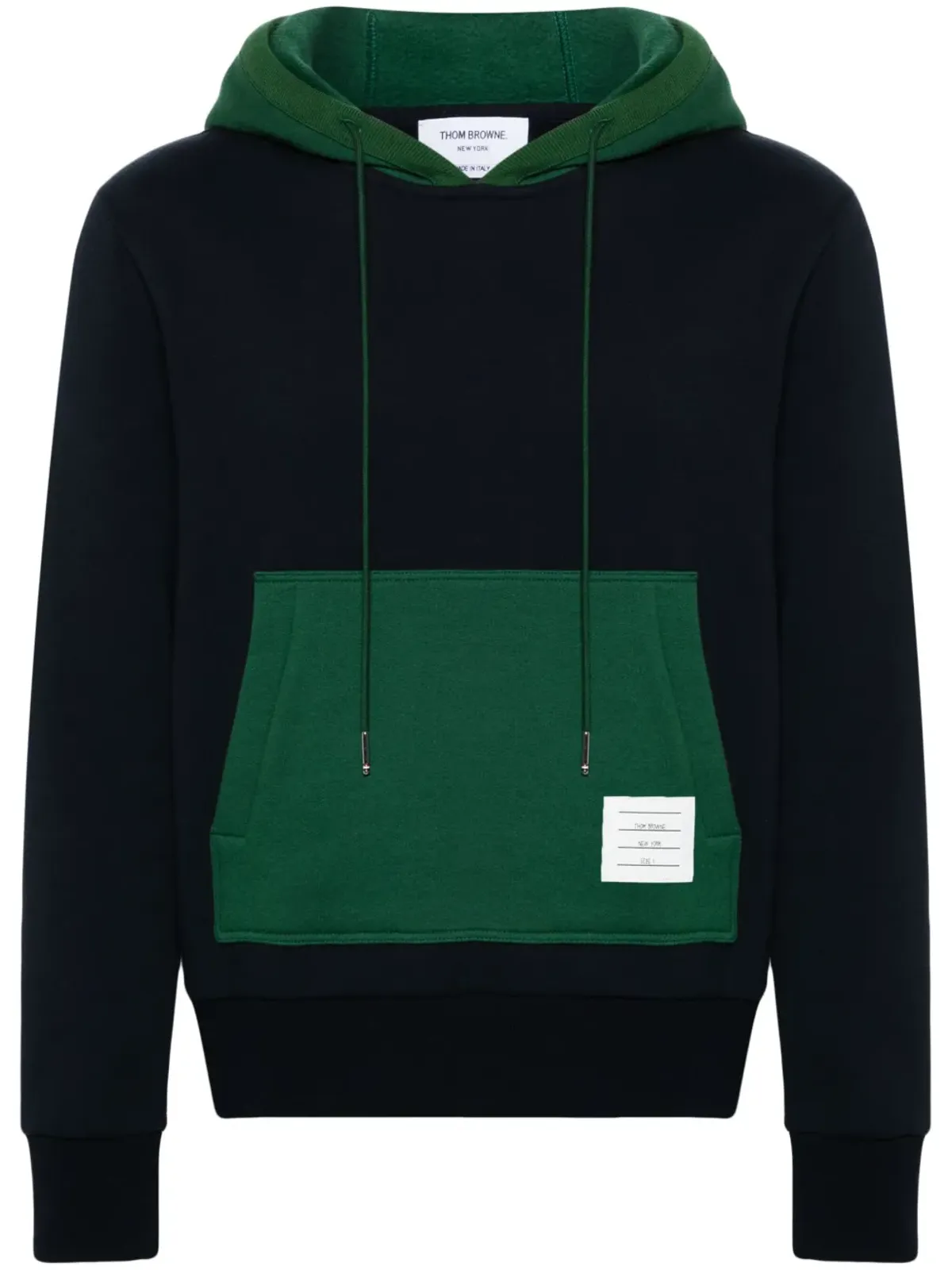 Thom Browne カラーブロック コットン パーカー - ブルー - 画像1