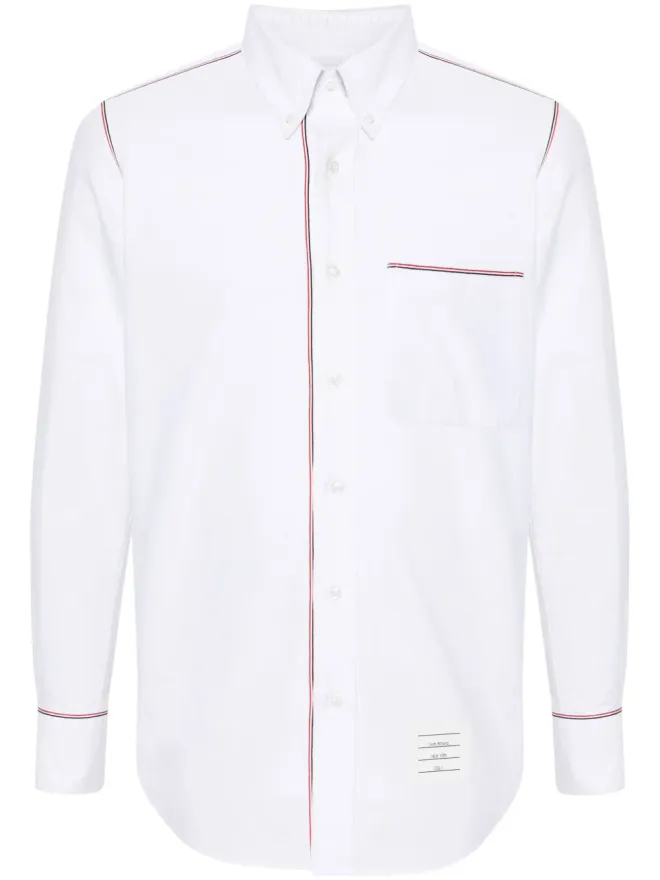 Thom Browne Thom Browne RWBトリム コットン シャツ - ホワイトの商品画像